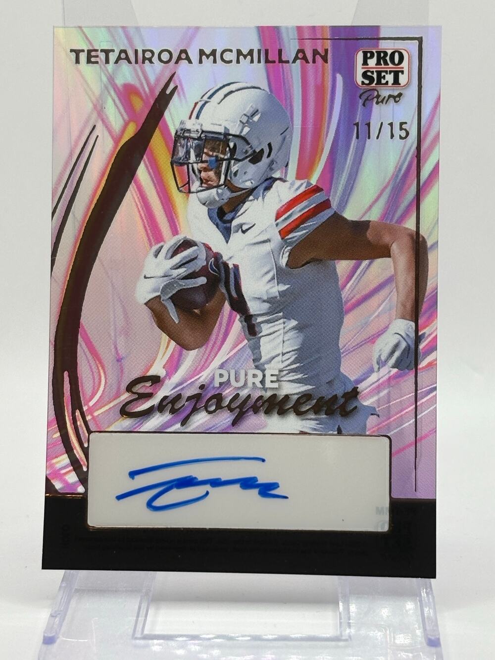 2024 Leaf Pro Set Pure Tetairoa McMillan Pure Enjoyment Auto 11/15 SP Panthers